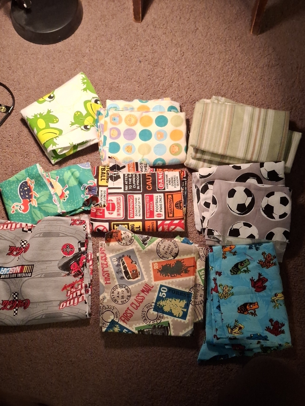 Assorted Flannel Fabric Scraps